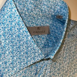 Canali blue men’s shirt